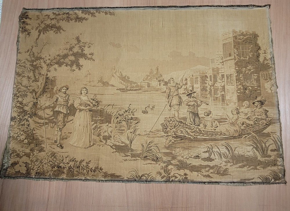Antique French Tapestry Wall Hanging 1800s