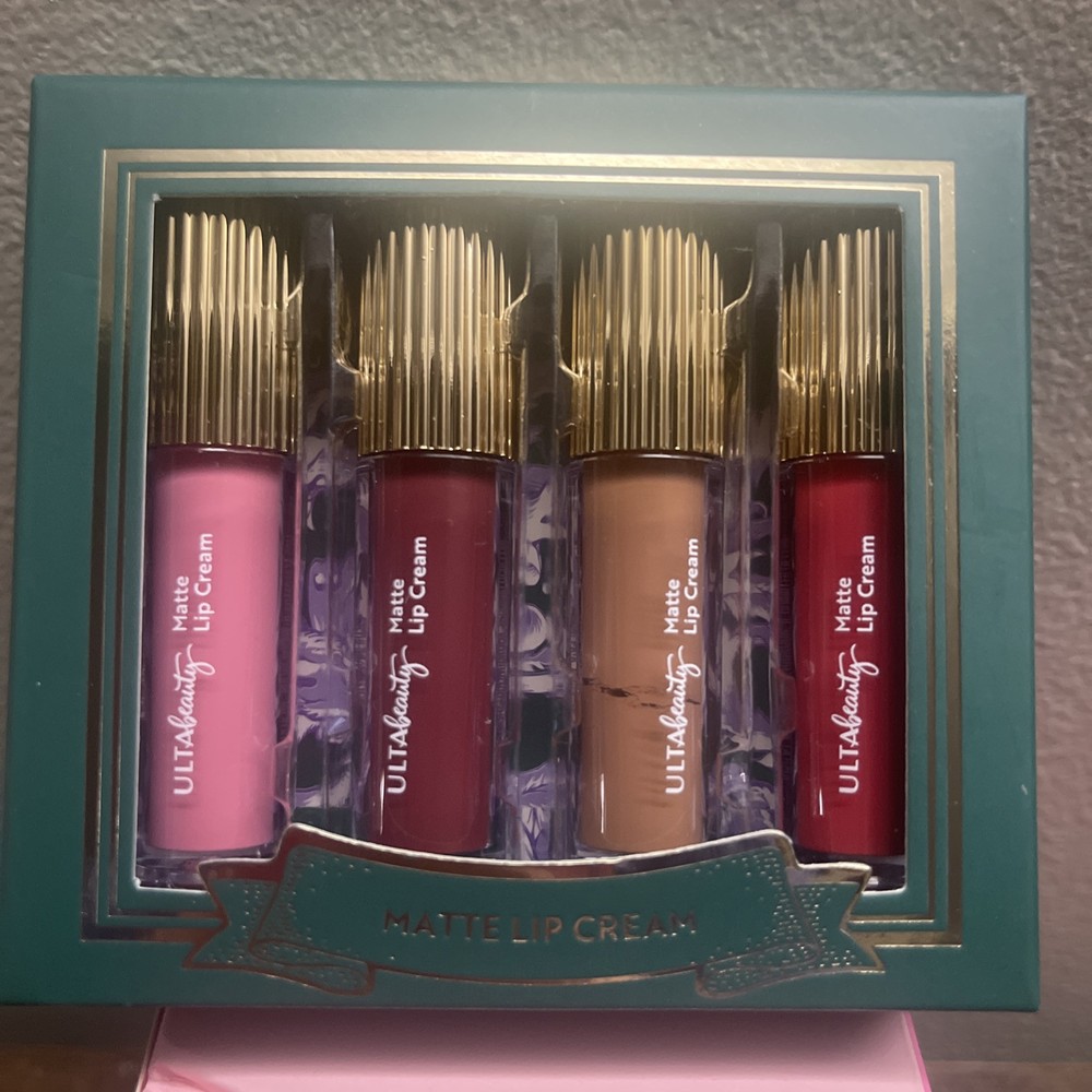 Ulta Beauty 4-Piece Mini Lip Oil Set in Pink Peach Rose Clear Sheer BNIB