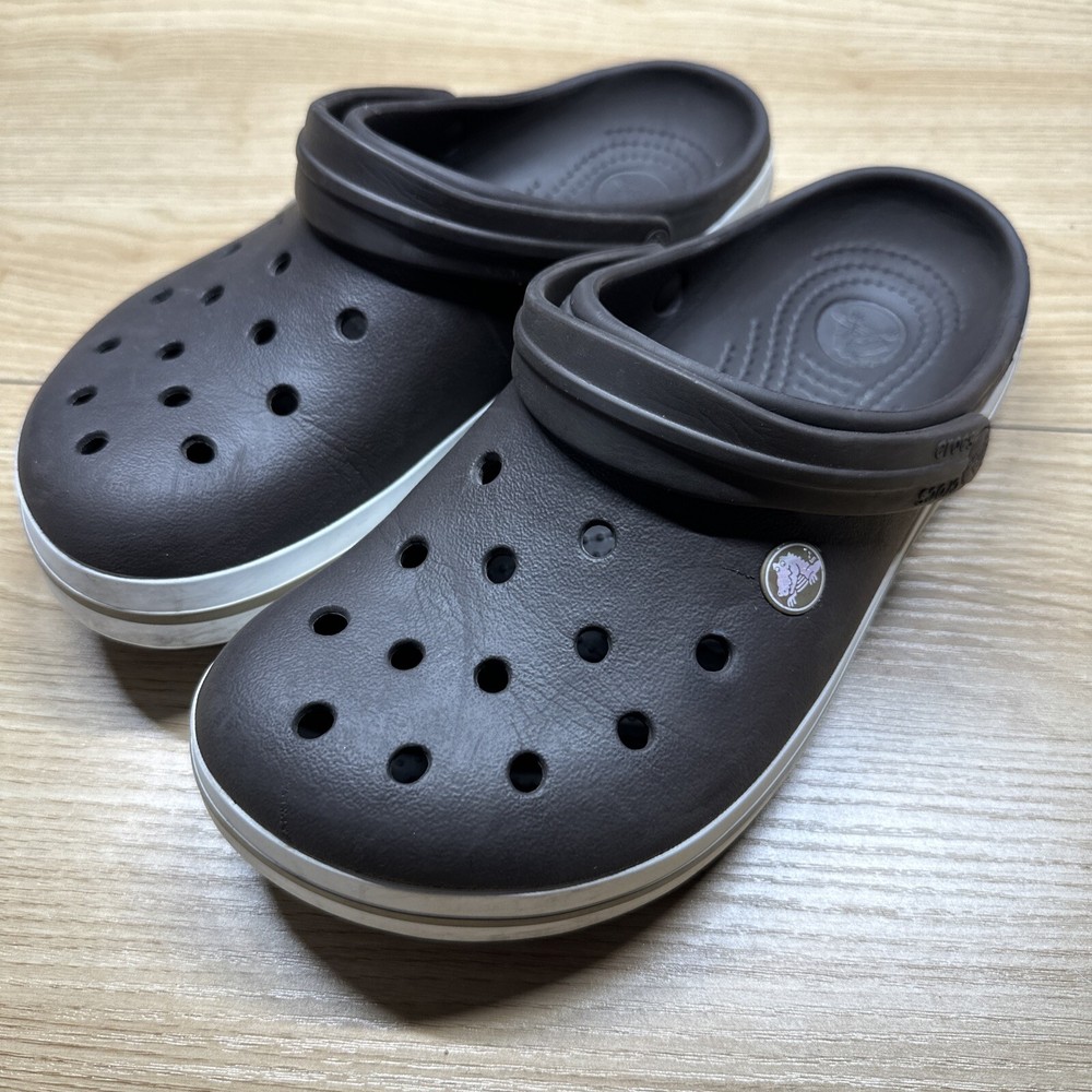 Crocs Unisex Adult Crocband Slip-On Clogs Brown Size US: Men 7 Women’s 9