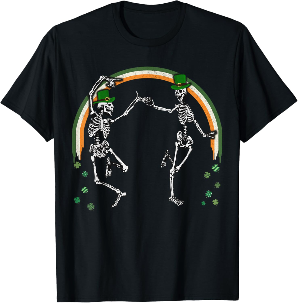 St Patrick's Day Skeleton Dancing Skeletons T Shirt