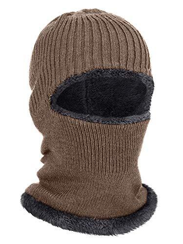 Winter Ski Mask for Men Knitted Full Face Mask Balaclava Hats 1 Hole Winter S...