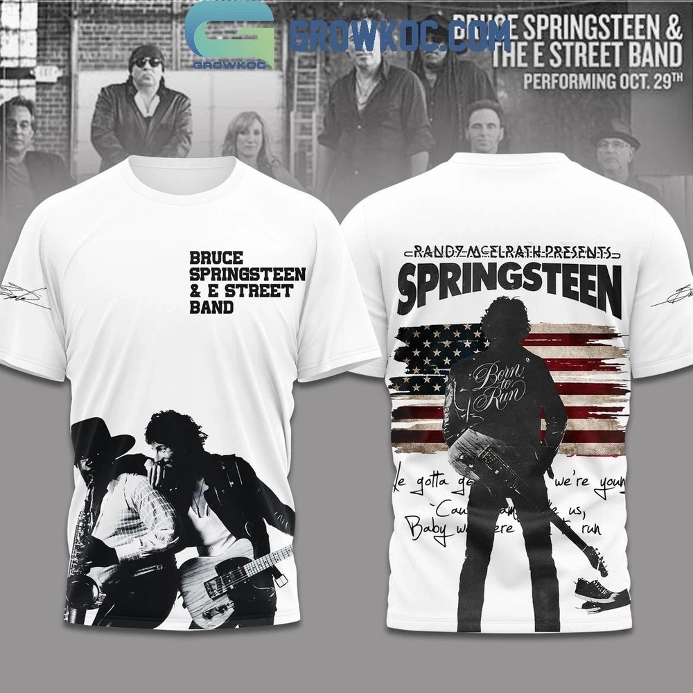 Bruce Springsteen And E Street Band Randy McElrath Presents T Shirt BO2251