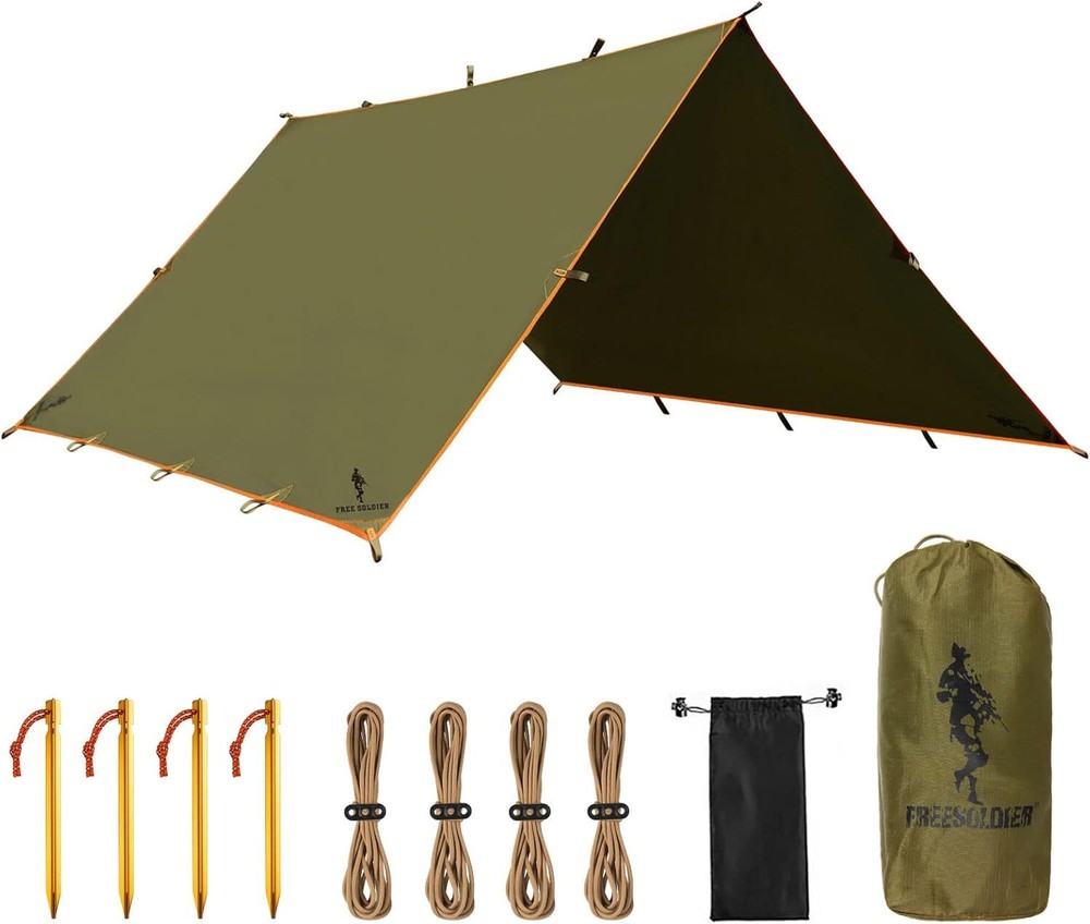 FREE SOLDIER Waterproof Portable Tarp Multifunctional Outdoor Camping Traveling