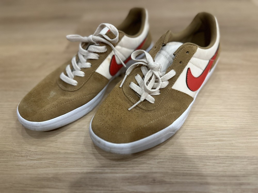 Nike Sb Team Classic Mars Yard Color Way Golden Beige Red Size 8.5