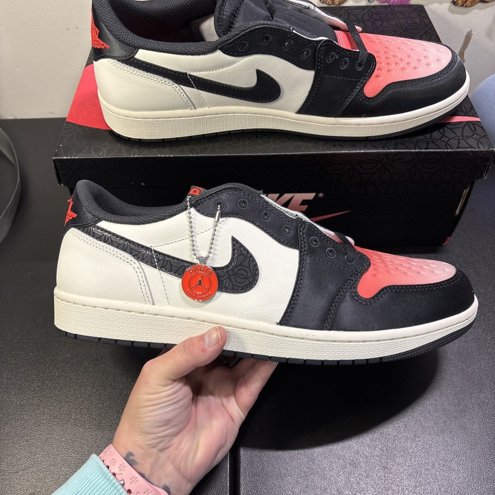 Size 12.5 - Air Jordan 1 Low Paris Saint-Germain Sail and Off Noir