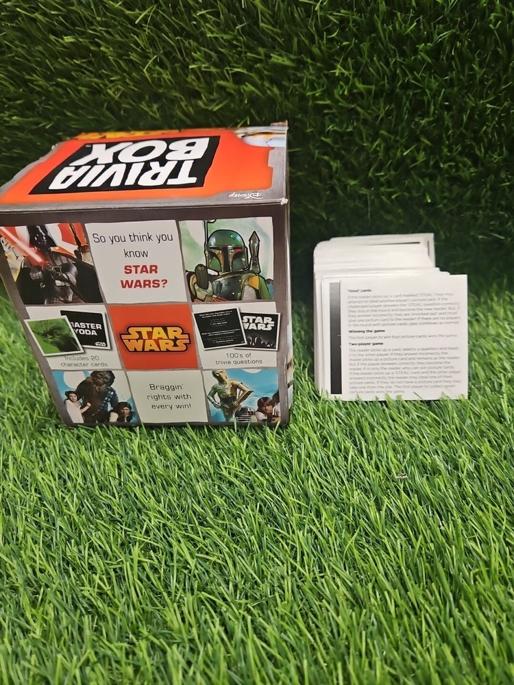 Cardinal Games Disney Star Wars Trivia Box Game Used