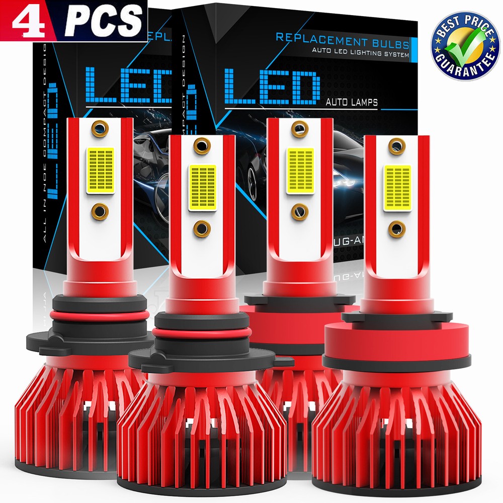 2008-2014 Nissan Rogue 6000K LED Headlight High Low Beam Combo