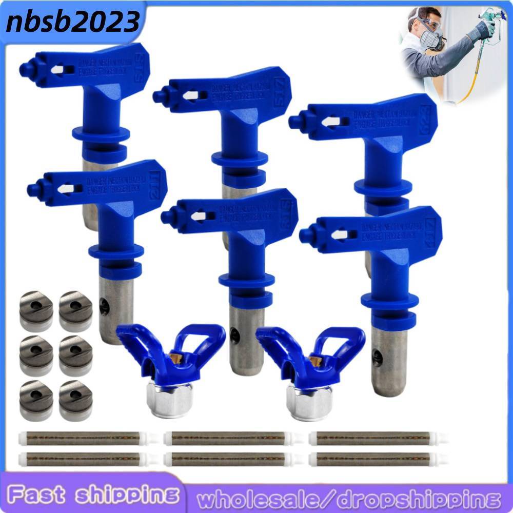 14Pcs Reversible Spray Paint Nozzle Tips Spray Paint Machine Parts with Filters