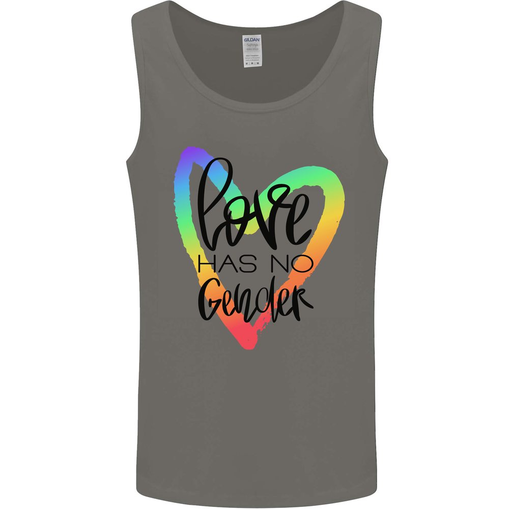 LGBT Love Has No Gender Gay Pride Day Mens Vest Tank Top-image