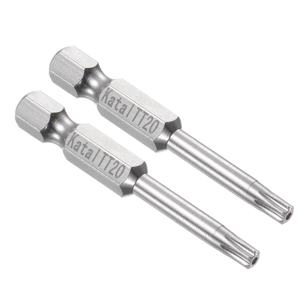 Magnetic S2 Steel 7-Point Torx TT20 Screwdriver Bits 2-Pack