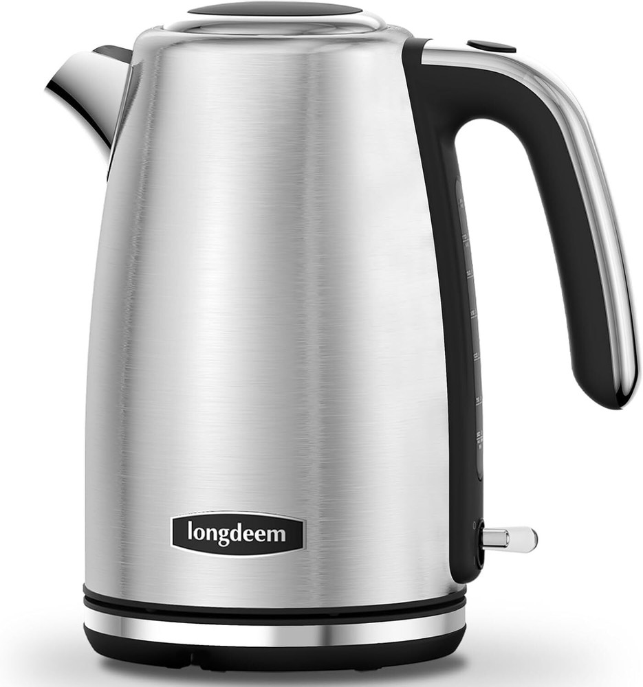 Electric Kettle Stainless Steel 1.7L - 1500W Quick Boil Auto ... Retro Style