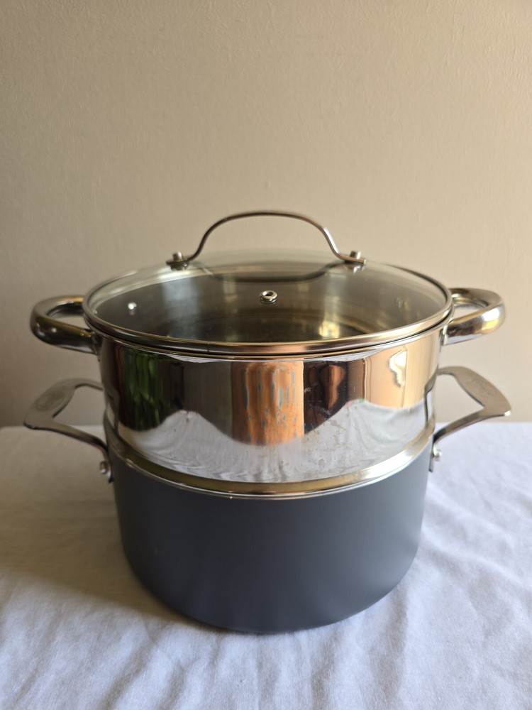 Gotham Steel 3-Piece Nonstick Pot Set with Lid & Steamer – Titanium Ceramic Coating