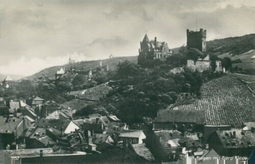 Ansichtskarte Alt-Bingen mit Burg Klopp (Nr.824)