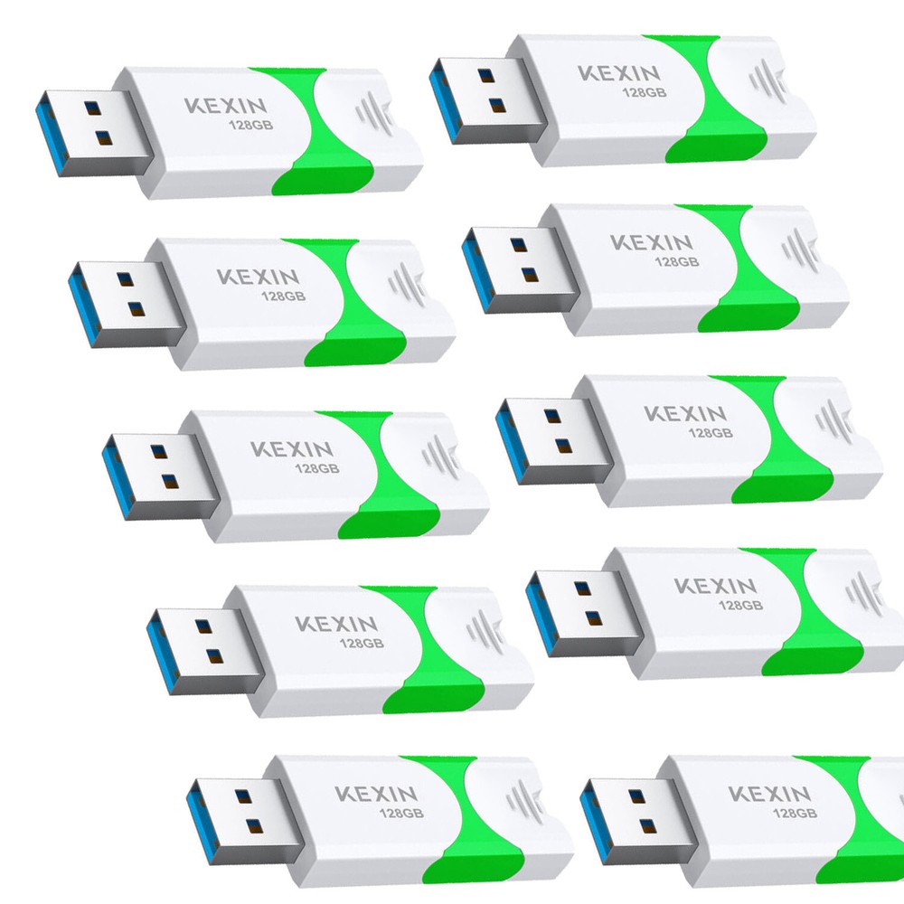 Kootion High Speed USB 3.0 128GB 10PCS Flash Drive Thumb Drive Memory Stick Pen