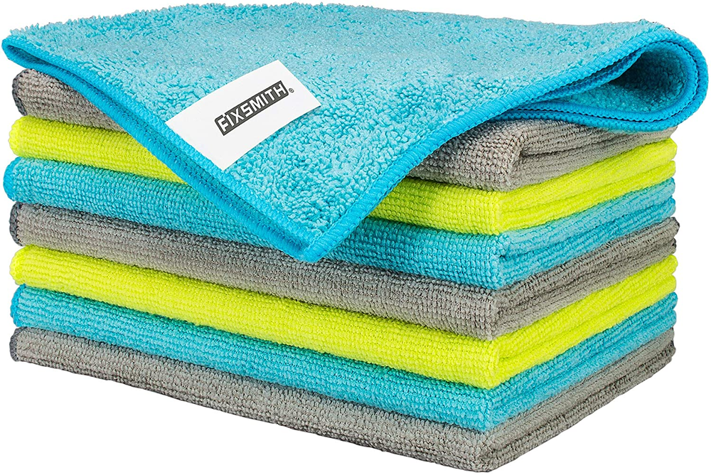 Microfiber Cleaning Cloth - Pack of 8, Size: 12 X 16 In, Multi-Functional Cleani