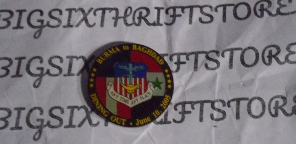 16th Special Operations Wing Dining Out Burma - Baghdad Air Force Challenge Coin