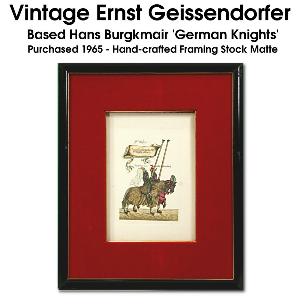 Vintage 1965 German Knights Ernst Geissendorfer 8