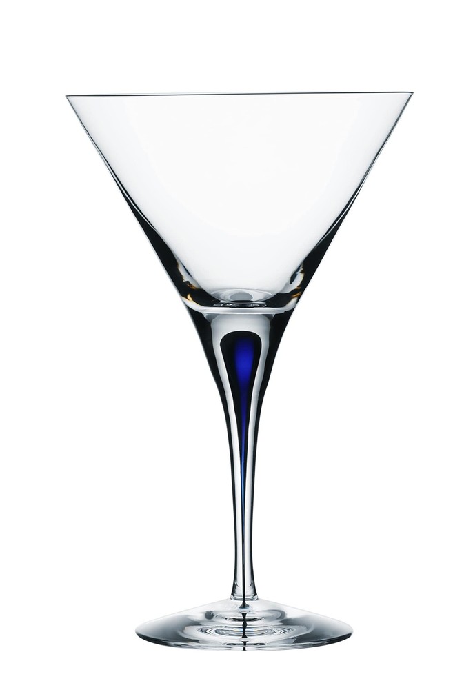 Elegant Blue Intermezzo 7 oz Martini Glass Single Piece