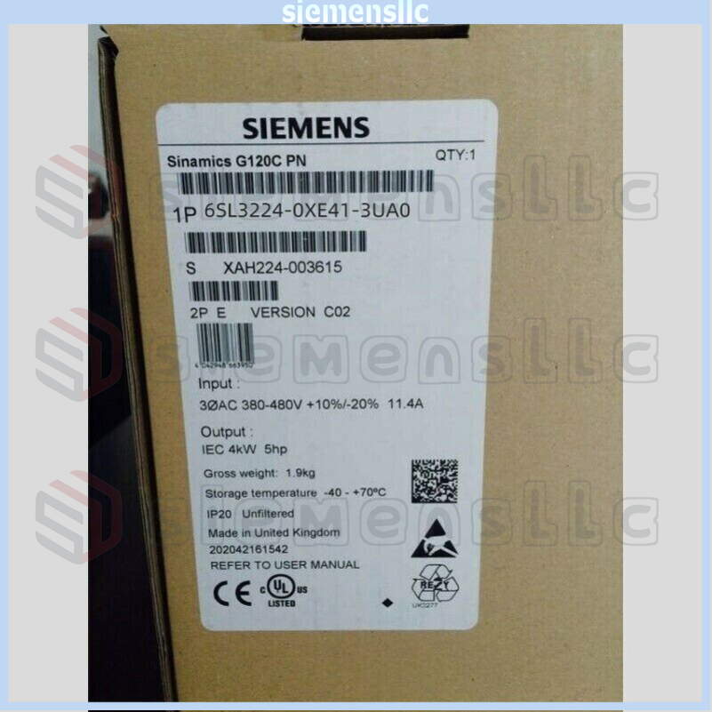 6SL3224-0XE41-3UA0 SIEMENS SINAMICS POWER MODULE Expedited Shipping UPS Express