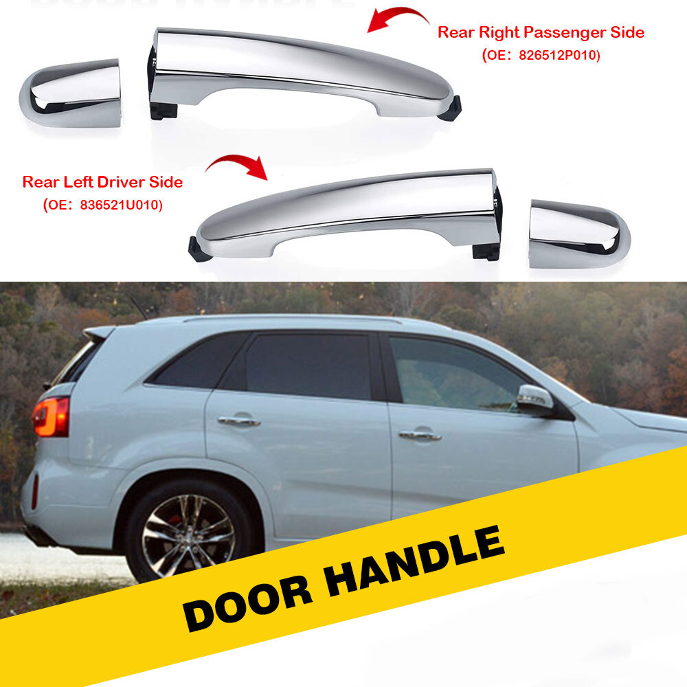 2x Rear Right & Left Side Outside Handle Door For 2011-2015 Kia Sorento Car Part