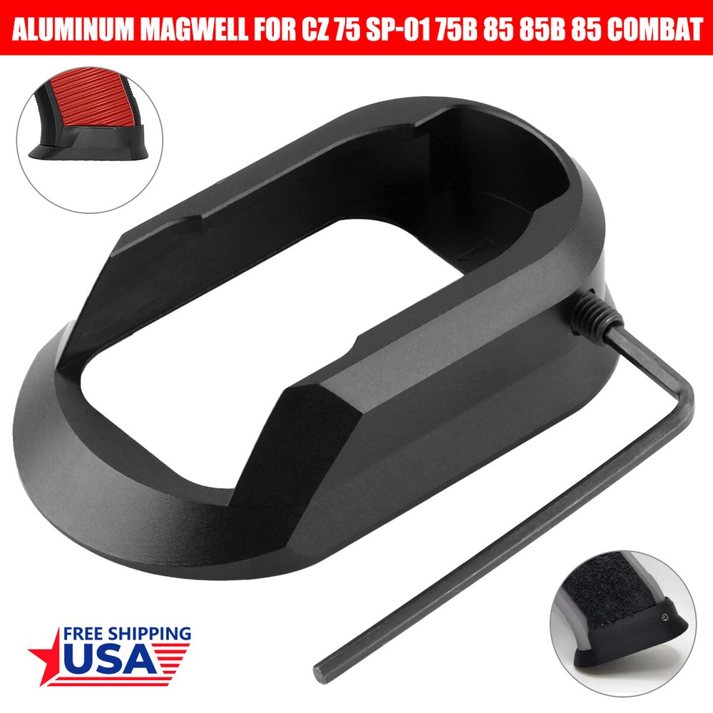 For All Full Size CZ/75/75B/85/85B 85 Combat SP-01 SP-01 Shadow Aluminum MAGWELL