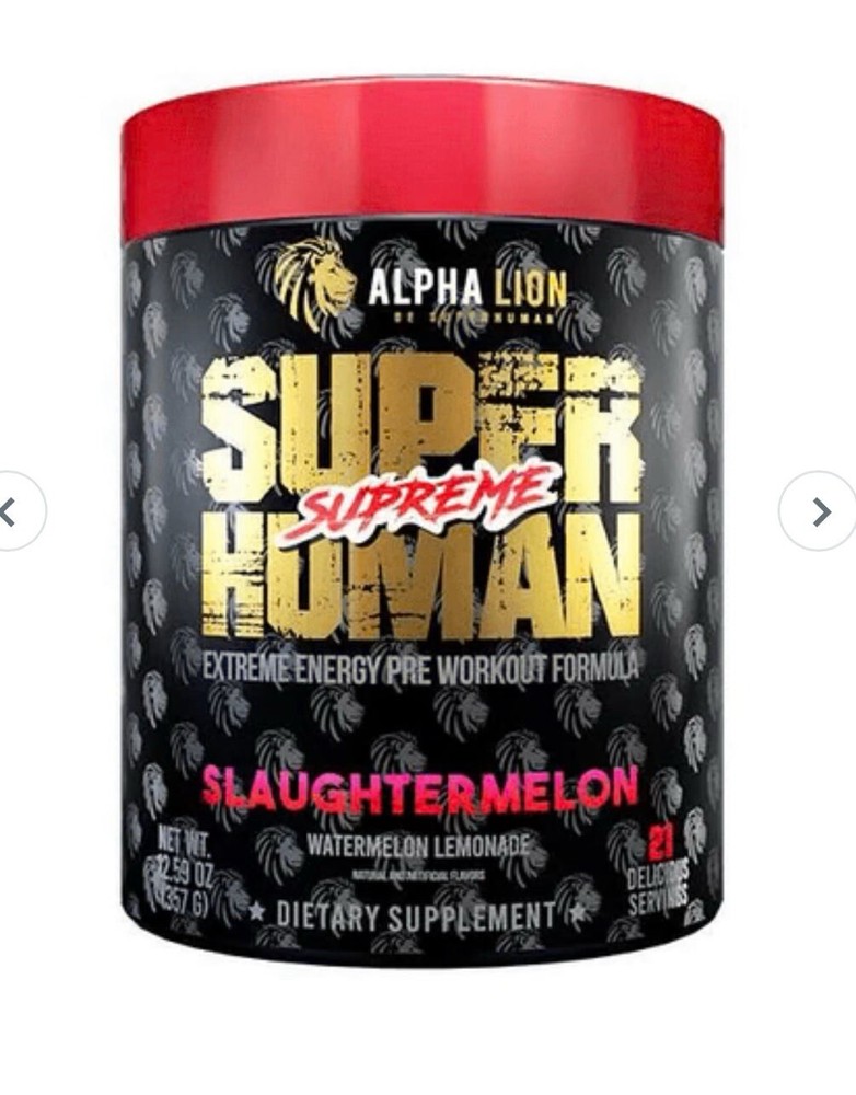 Alpha Lion Super Human Supreme Pre Workout Slaughtermelon, 21 Servings
