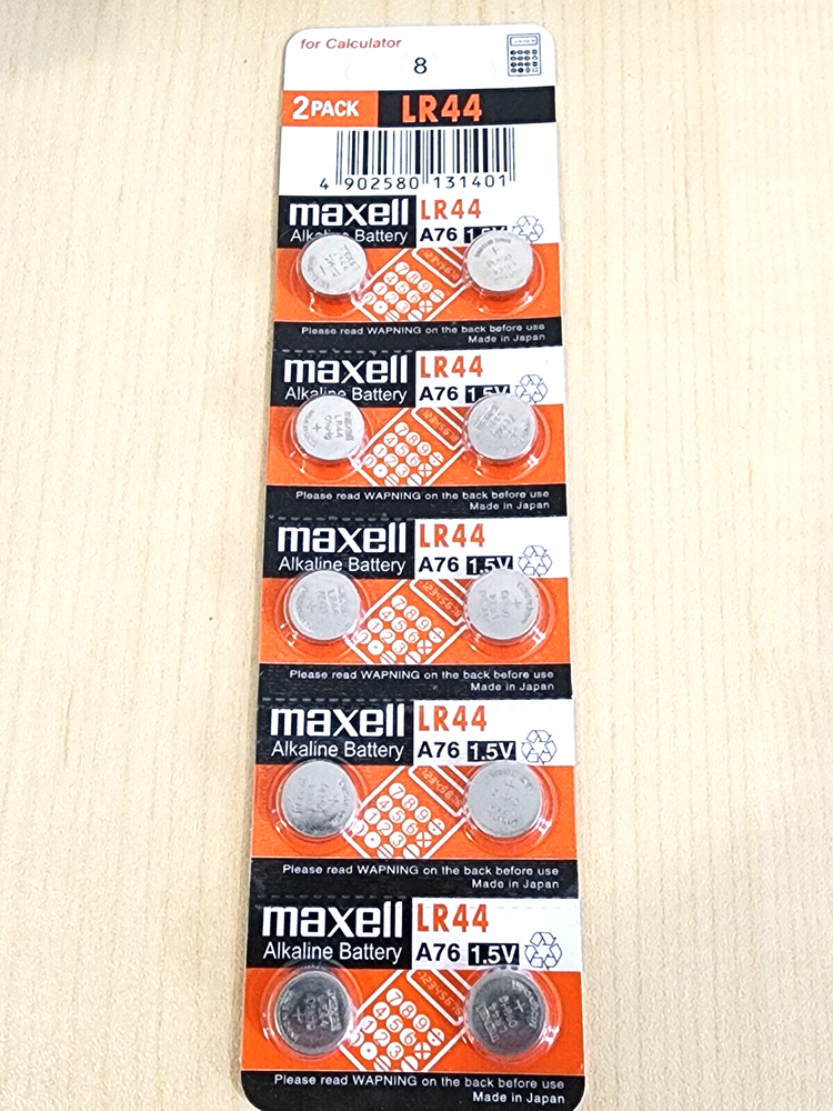 40- piece LR44 Maxell A76 L1154 AG13 357 New Alkaline Battery EXPIRE 2031