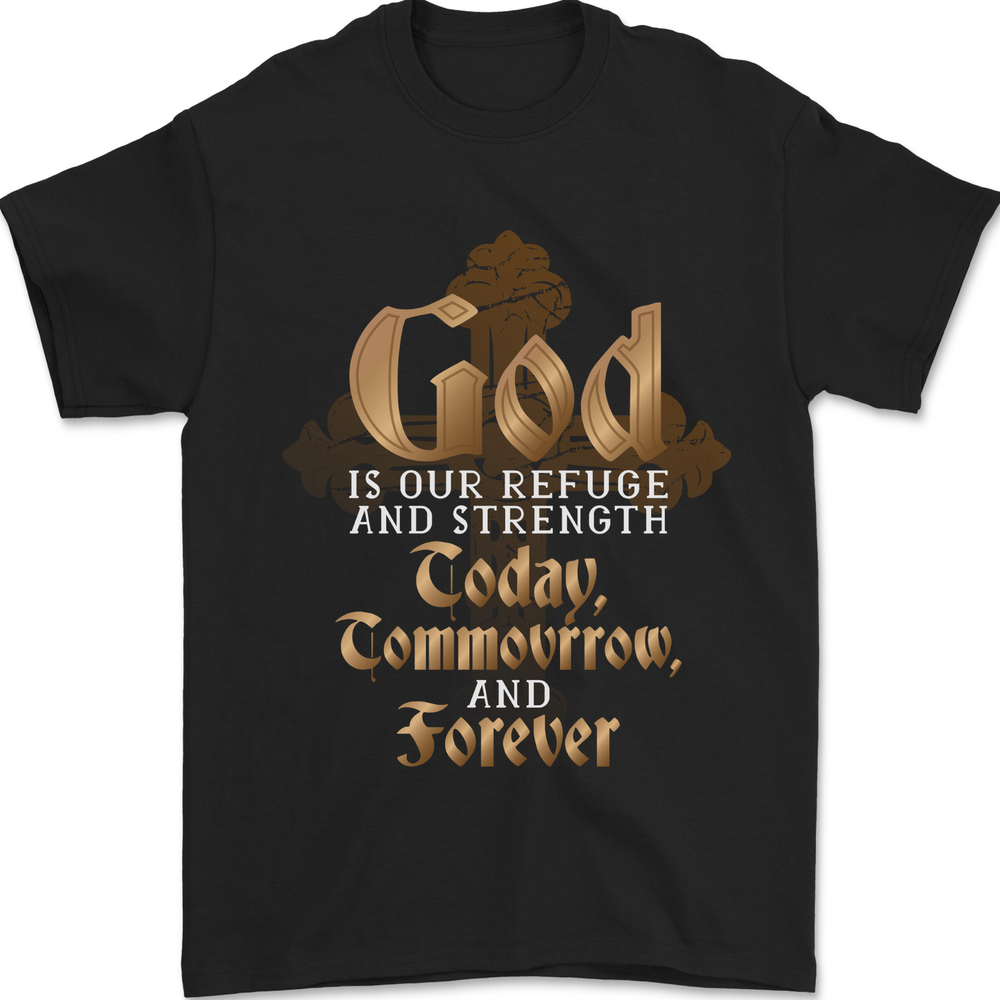 God Forever Christian Cross Christianity Jesus Mens T-Shirt 100% Cotton