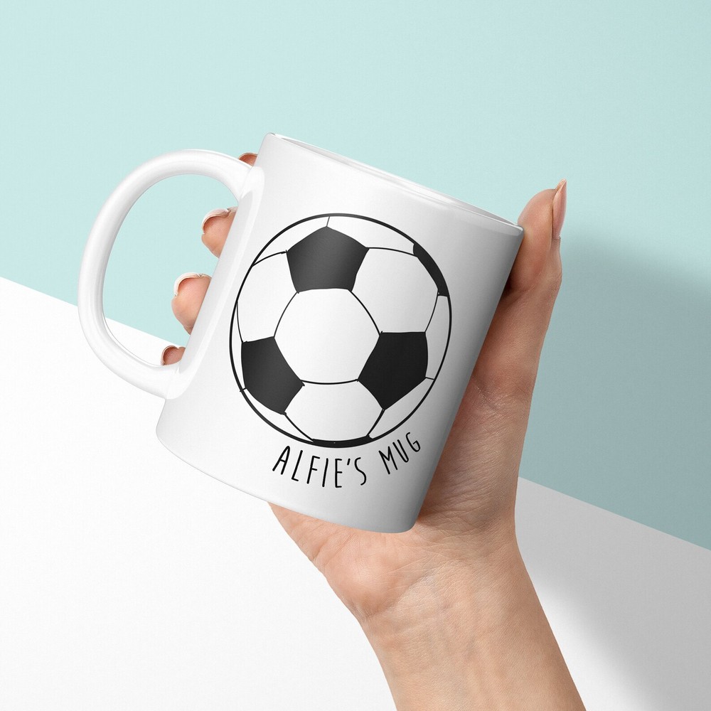 Personalised Mug Football Gift Add A Name Custom Mug & Coaster
