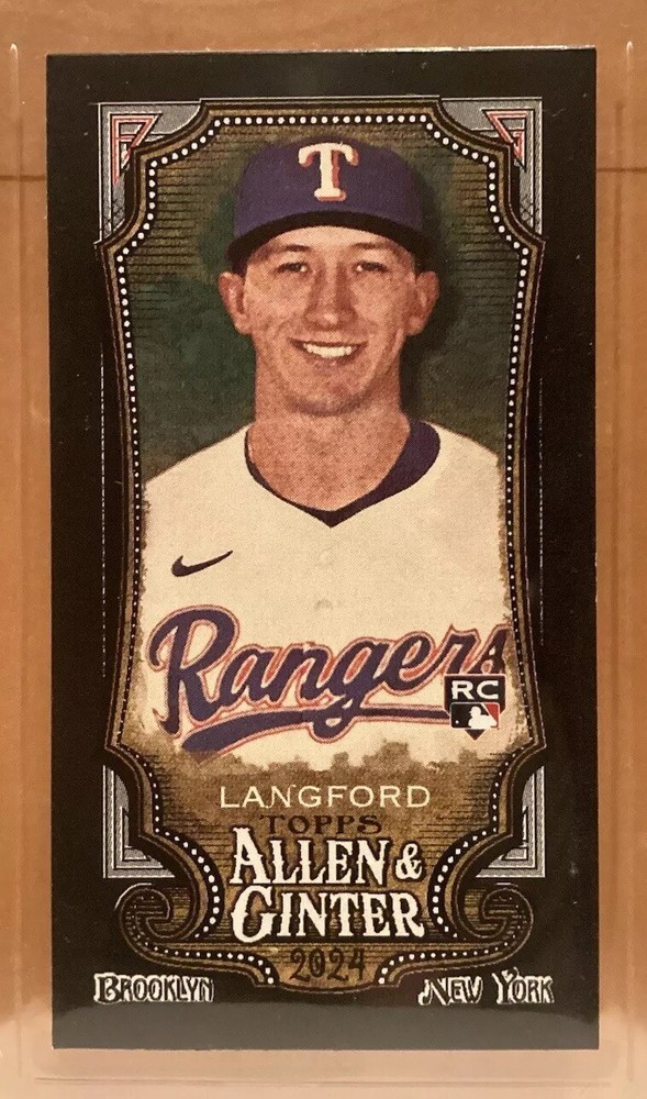 2024 Topps Allen & Ginter Wyatt Langford Mini Black Border #278 SP RC