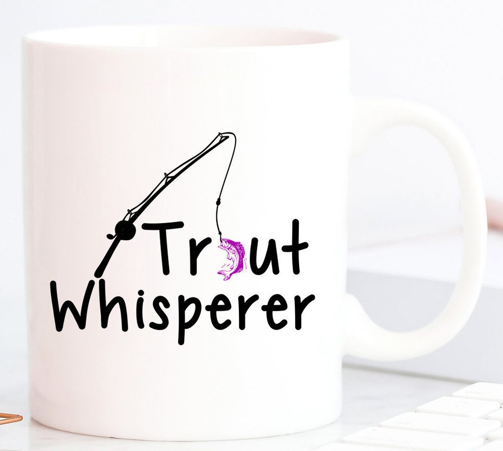 Funny Fish Whisperer White Coffee Mug Great Men's Father's Day Gift Idea