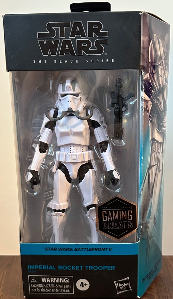 Star Wars Black Series Gaming Greats Imperial Rocket Trooper Gamestop Exc New VV