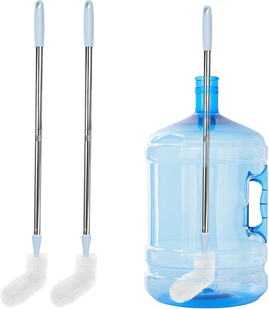 2-Pack 28’ Long Bottle Brush, 3 and 5 Gallon Bottle Cleaning Brush, Water Bottle