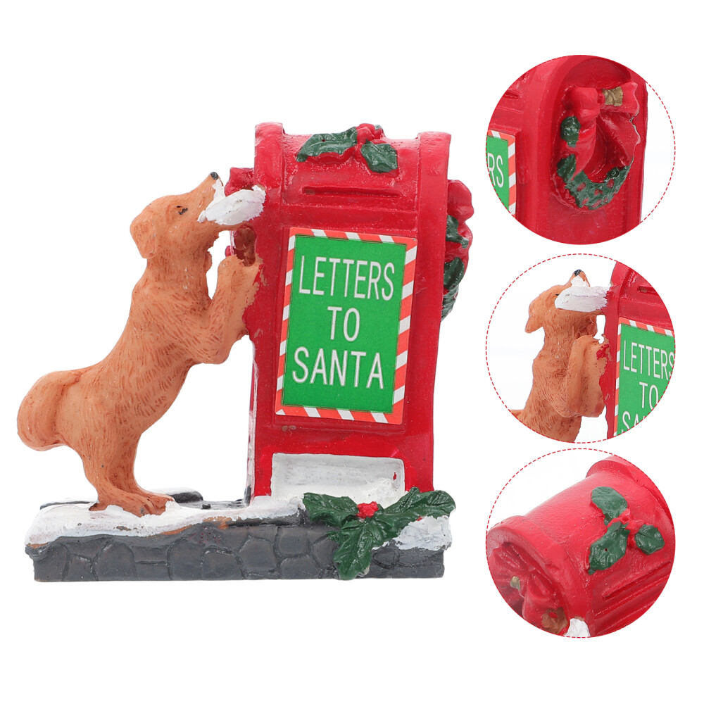 Santa Letter Kit Little Red Dog Ornament Home Decoration Child