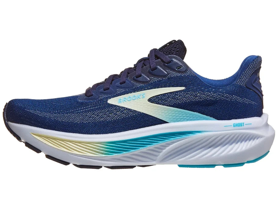 [FLASH SALE] Brooks Ghost 17 Women's Shoes - Navy/Green/Turquoise-image