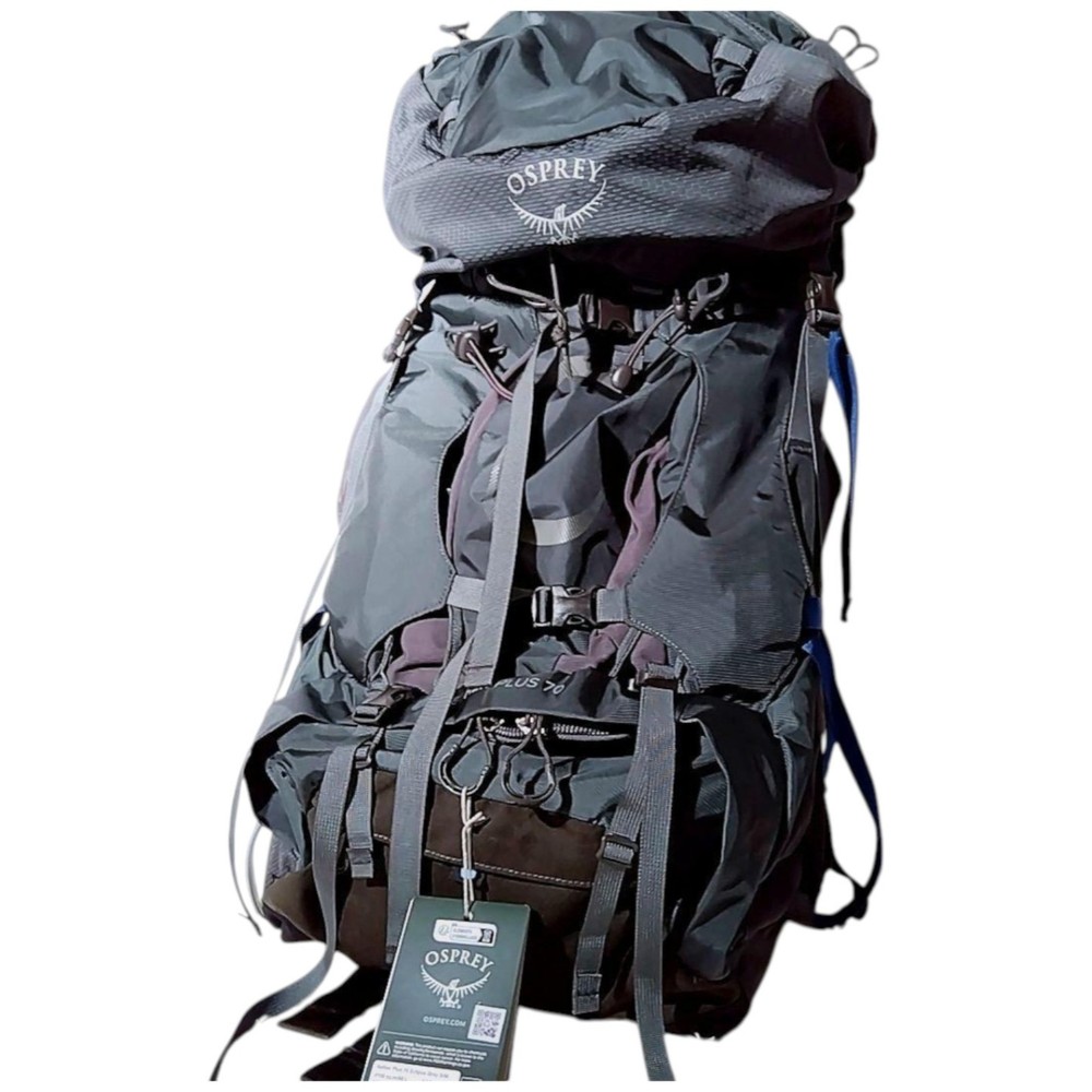 Osprey Aether Plus 70 S/M Hiking Backpack Eclipse Gray Used Japan