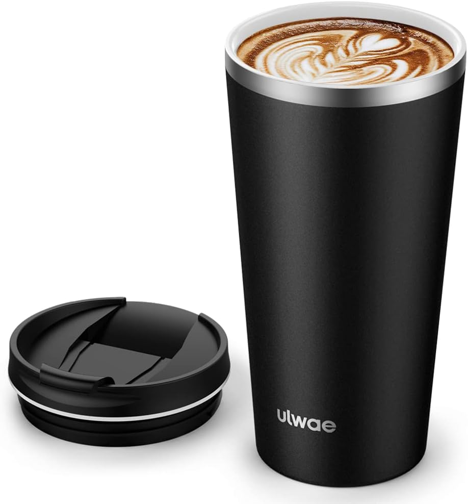 18Oz Leak-Proof Travel Mug with Ceramic Coating & Insulation