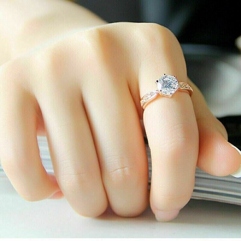 2.25 CT Round Lab-Created Solitaire Engagement Ring in 14K Gold
