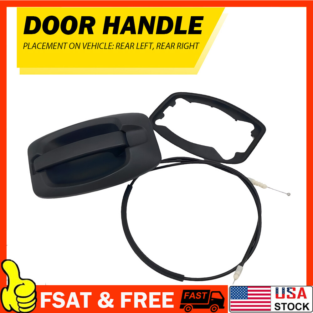 Side Sliding Door Handle & Cable Assy LH=RH / For 2014-22 Ram ProMaster Van US