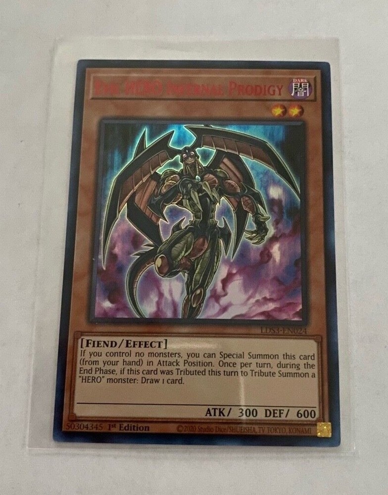 Yu-Gi-Oh Legendary Duelists S3 Evil Hero Infernal Prodigy Ultra Rare Red