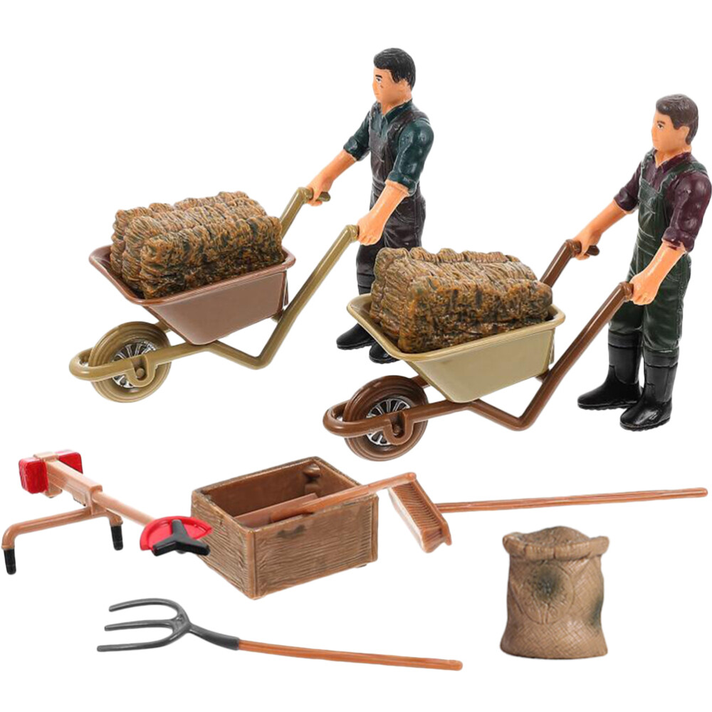 12 Pcs Sand Tray Miniatures Farm Accessories Model Lawnmower Animals Boy
