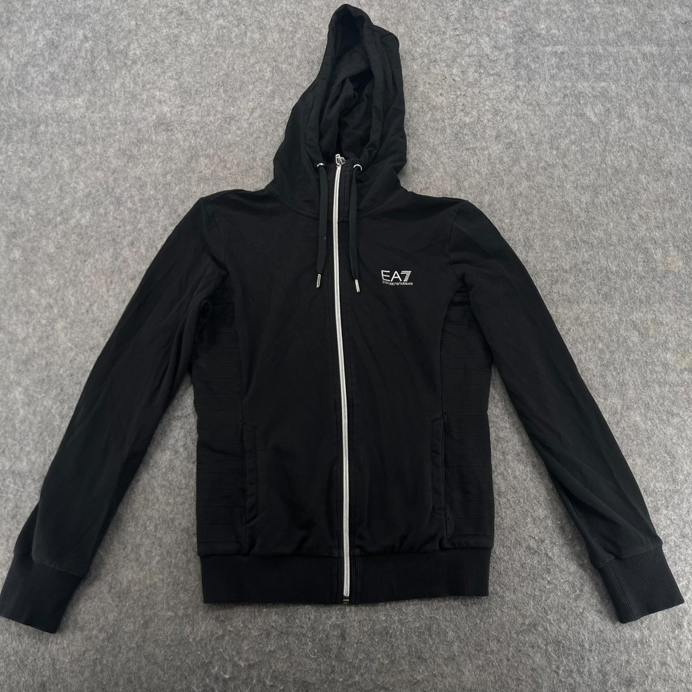 EA7 Emporio Armani Mens Black Lightweight Full Zip