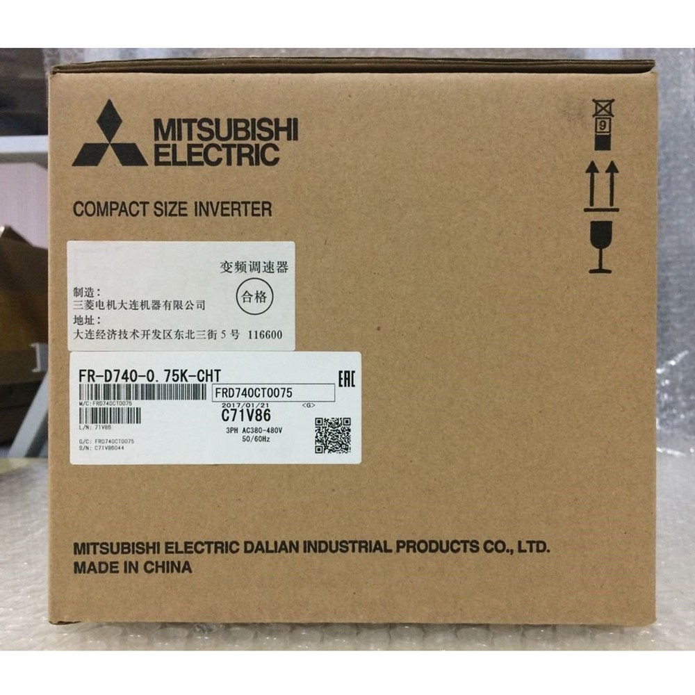 New Mitsubishi In Box FR-D740-0.75-CHT FRD7400.75CHT 1 year warranty