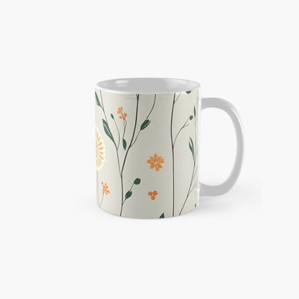 Flower Watercolor Design Mug Classic Mug, Gift For Family