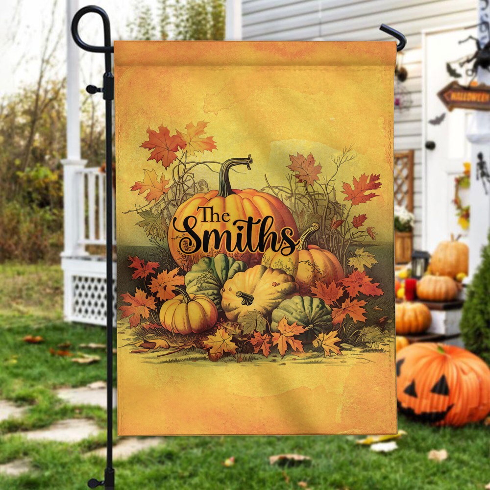 Pumpkin Happy Fall Welcome Garden Flag for Autumn Decor