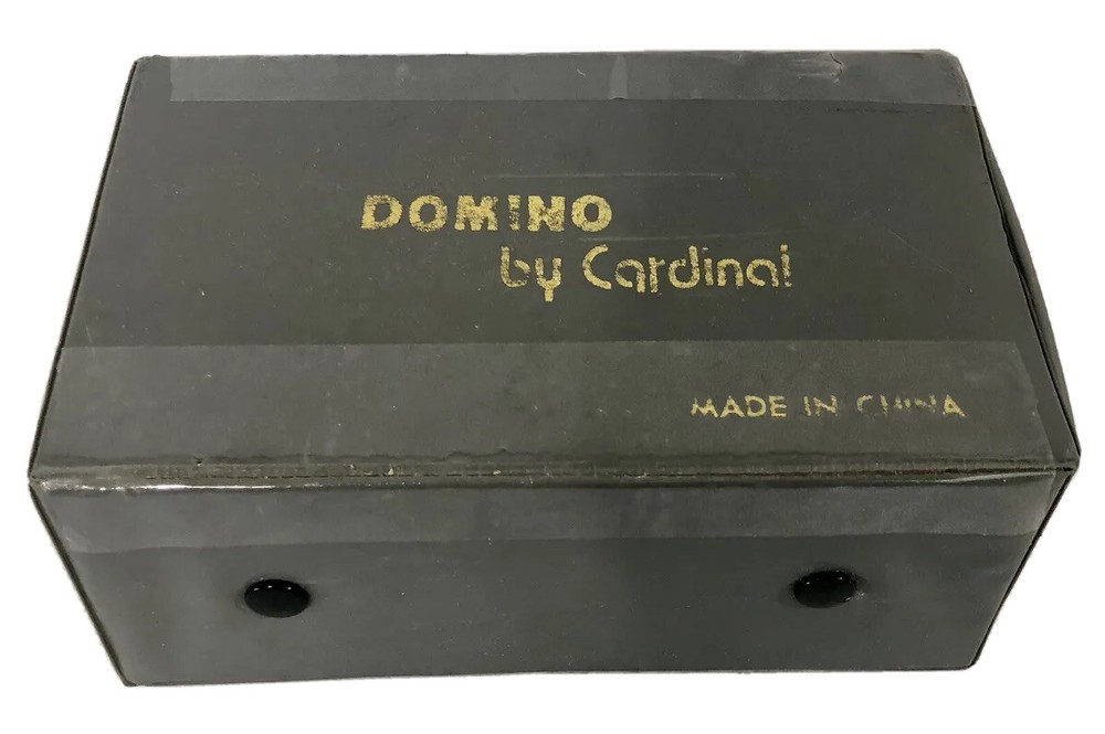 Vintage Jumbo Double Twelve Domino Set with Vinyl Case - 86 Pieces Missing 5-image