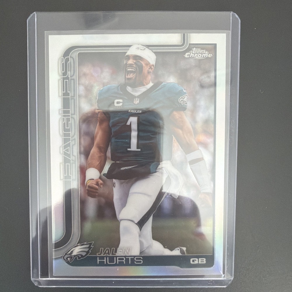 2025 Topps Chrome Football Image Variation Refractor Jalen Hurts 247 Eagles SP