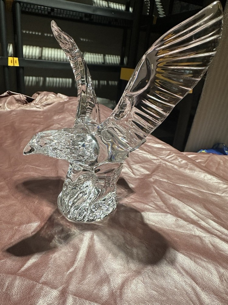 Waterford Crystal Eagle Sculpture Vintage Marked Excellent Condition No Box