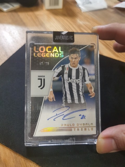 2018-19 Panini Treble Paulo Dybala  auto juventus Italy 19/25 Gold