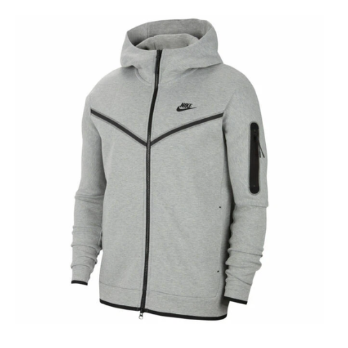 Nike Tech Fleece Windrunner Full Zip Hoodie Gray Heather FB7921-063 Men’s Jacket